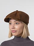 Кепка STETSON арт. 6847204 HATTERAS GOATVELOUR (коричневый)